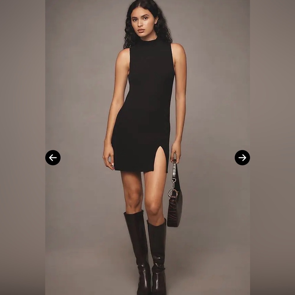 Reformation Black Mini Dress